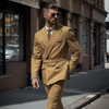 Effortless Elegance: The Double-Breasted Shawl Lapel Leisure Suit