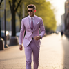 The Regal Charm of Purple Suits for Men