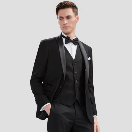 Formal 2 pieces Men’s Suit Shaw Lapel Tuxedo  Christmas party Christmas Prom Party graduation party Graduation suit，white suit, white men's suit, white wedding suit, black suit, black men's suit, black wedding suit, Business Occasions:  Everyday workwear. Business meetings. Social Gatherings:  Parties and events. Weddings. Special Events:  Graduation ceremonies. Award ceremonies. Casual Moments:  Weekend gatherings. Casual dates. Entertainment Events:  Stage performances. Concerts or theaters.
