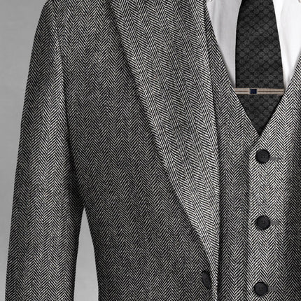 Thomas Shelby Peaky Blinders Vintage Gray Tweed Suit