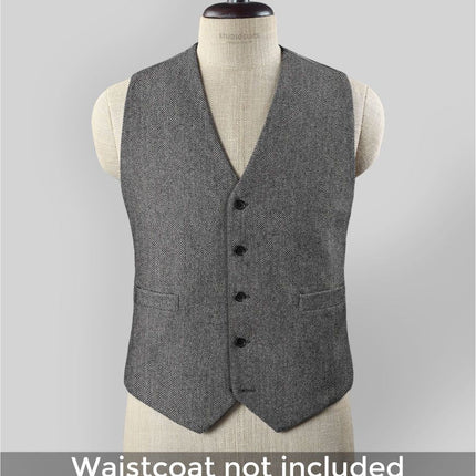 Thomas Shelby Peaky Blinders Vintage Gray Tweed Suit