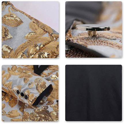 Men's Luxury Velvet Gold Embroidered Tuxedo 4 Color Tuxedo sweetearing  Tuxedos, Formalwear, Wedding suits, Business suits, Slim-fit suits, Classic suits, Black-tie attire, Dinner jackets, Prom suits