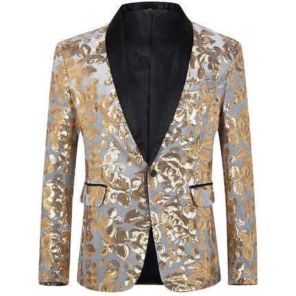 Men's Luxury Velvet Gold Embroidered Tuxedo 4 Color Tuxedo sweetearing GoldSilver4XL Tuxedos, Formalwear, Wedding suits, Business suits, Slim-fit suits, Classic suits, Black-tie attire, Dinner jackets, Prom suits,Christmas Party, Christmas Graduation Prom, Christmas Prom Party,  Graduation Suit, Christmas, Christmas Wedding, Christmas Prom, Christmas Party, Christmas Stage, Christmas Dating