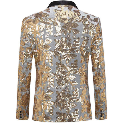 Men's Luxury Velvet Gold Embroidered Tuxedo 4 Color Tuxedo sweetearing  Tuxedos, Formalwear, Wedding suits, Business suits, Slim-fit suits, Classic suits, Black-tie attire, Dinner jackets, Prom suits