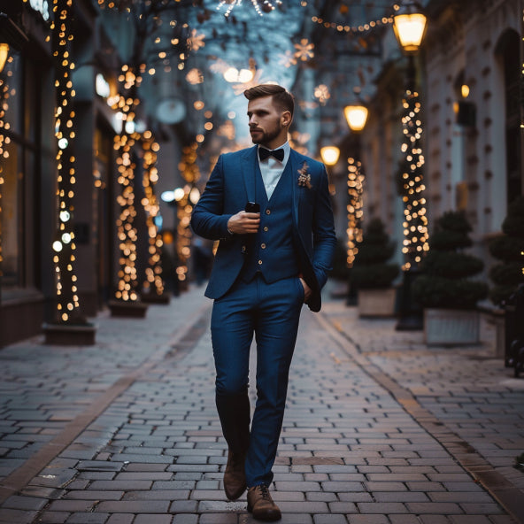 The Timeless Elegance of a Navy Suit for Men