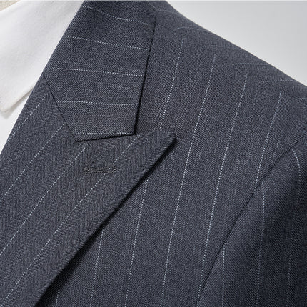 Men's Suit Set Business Wedding Striped 3-Piece( Jacket + Vest +  Pants )