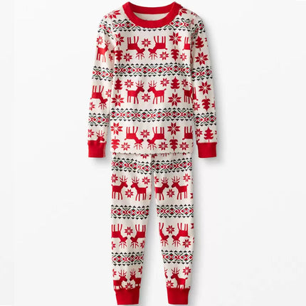 Matching Family Christmas Pajamas Classic Deer Print Pajamas Dog Pjs