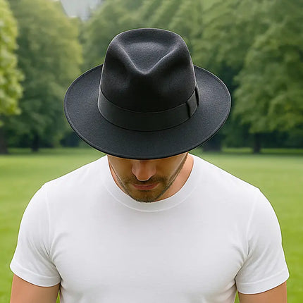 Classic Handmade Panama Hat Black Band Replica