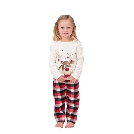 Reindeer Matching Family Christmas Pajamas Classic Holiday Pjs Set