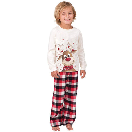 Reindeer Matching Family Christmas Pajamas Classic Holiday Pjs Set