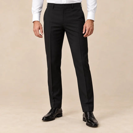 Men's Black Suit Trousers for Weddings, Prom & Formal Events