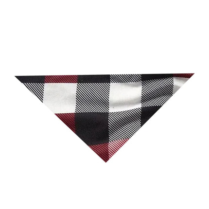 Red and Gray Plaid Christmas Pajamas Set with Snowman & Christmas Tree Print