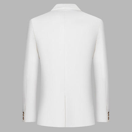 Men's Suit White 3 Piece Suit for Wedding
