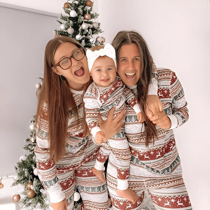 Matching Family Christmas Pajamas Holiday Fair Isle Pjs Included