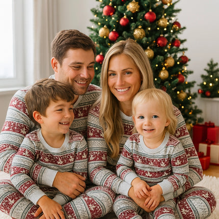 Matching Family Christmas Pajamas Holiday Fair Isle Pjs Included