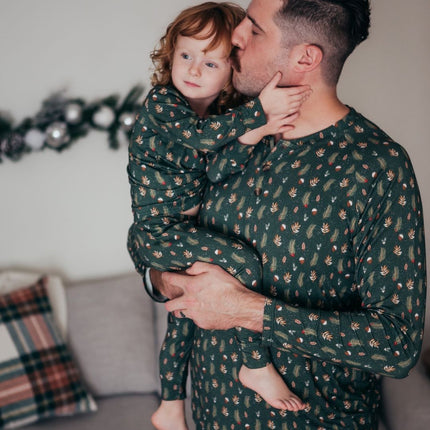 Green Christmas Tree Matching Family Christmas Pajamas-Dog Pajamas Included