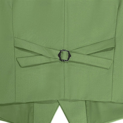 Men's Wedding Suits Sage Summer Fashion Formal Solid Colored Standard Fit 3 Piece Single Breasted Two-buttons