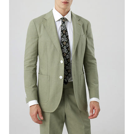 Business Occasions:  Everyday workwear. Business meetings. Social Gatherings:  Parties and events. Weddings. Special Events:  Graduation ceremonies. Award ceremonies. Casual Moments:  Weekend gatherings. Casual dates. Entertainment Events:  Stage performances. Concerts or theaters. 2 Piece Men's Slim Fit Suit Sage Green Suit for Wedding