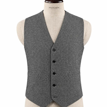 Thomas Shelby Peaky Blinders Vintage Gray Tweed Suit