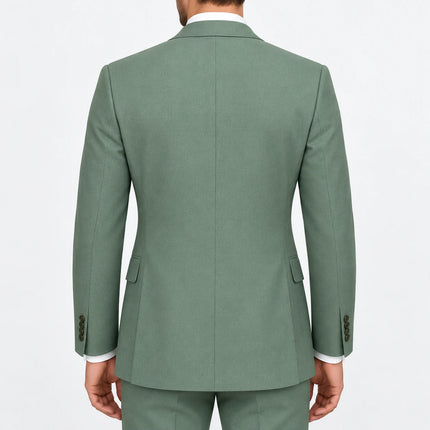 Sweetearing Men’s Sage Green Blazer – Two-Button Suit Jacket for Weddings & Special Occasions