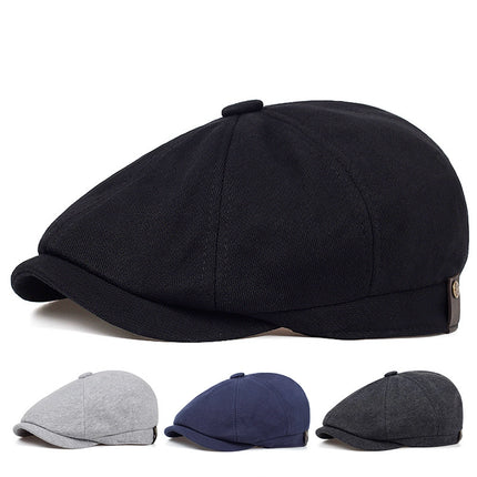 Classic Cotton Newsboy Cap