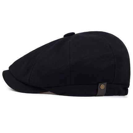 Classic Cotton Newsboy Cap