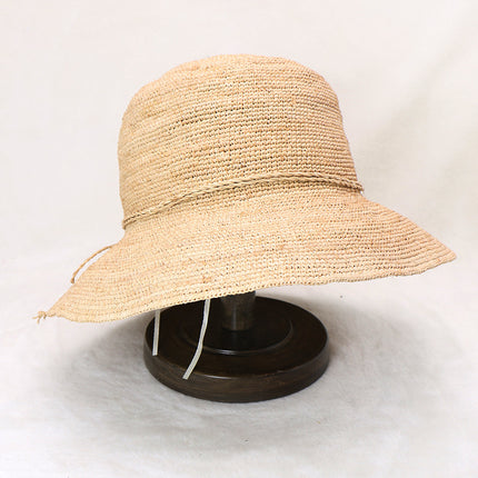 Foldable Straw Hat For Women Sun Protection and Beach Vacation Korean Style Boho Holiday Travel