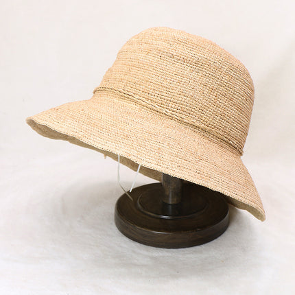 Foldable Straw Hat For Women Sun Protection and Beach Vacation Korean Style Boho Holiday Travel