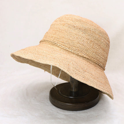 Foldable Straw Hat For Women Sun Protection and Beach Vacation Korean Style Boho Holiday Travel