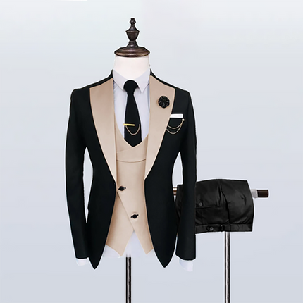Mens'  Formal  Suits 3 piece Slim Fit Notch Lapel Tuxedos