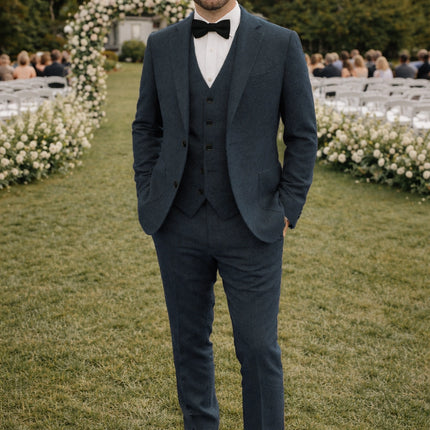 Sweetearing Tweed Suit Men's Vintage Classic Tuxedos