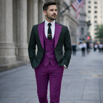 Mens' formal Suits Slim Fit Notch Lapel suit 3 Pieces Suit