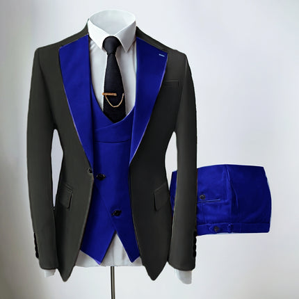 Sweetearing Mens' Slim-fitting 3 Pieces Notch Lapel Suits
