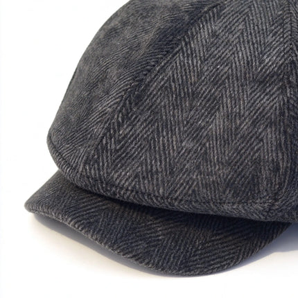 Shelby Herringbone Newsboy Cap