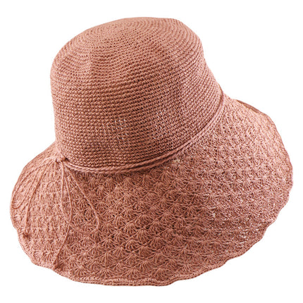 Women's Foldable Sun Hat Summer Beach Vacation Hat Fashionable Elegant