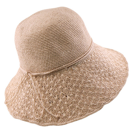 Women's Foldable Sun Hat Summer Beach Vacation Hat Fashionable Elegant