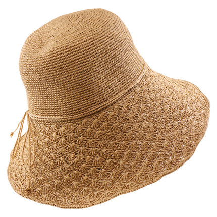 Women's Foldable Sun Hat Summer Beach Vacation Hat Fashionable Elegant