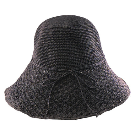 Women's Foldable Sun Hat Summer Beach Vacation Hat Fashionable Elegant