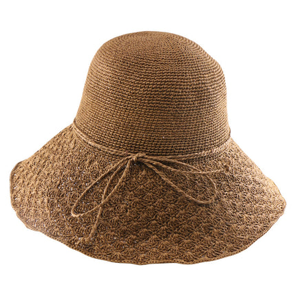 Women's Foldable Sun Hat Summer Beach Vacation Hat Fashionable Elegant