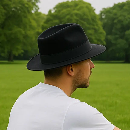 Classic Handmade Panama Hat Black Band Replica