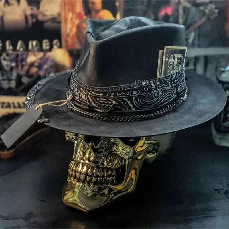 Detective Skull Fedora Skull With Fedora - Main Image