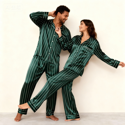 Elegant Satin Pajama Set for the Whole Family