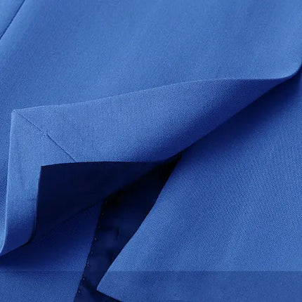 Sweetearing Men's Suit 3 Piece Slim Fit Tuxedo Blue Suit