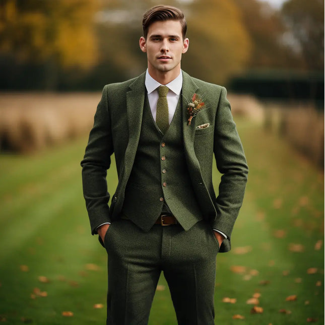 Men's casual 3 piece suit deals