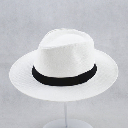 Classic Handmade Panama Hat Black Band