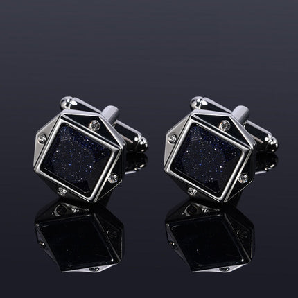 Multifaceted Inlay Crafted Shirt Cufflinks Cufflink sweetearing Silver Tuxedos, Formalwear, Wedding suits, Business suits, Slim-fit suits, Classic suits, Black-tie attire, Dinner jackets, Prom suits
