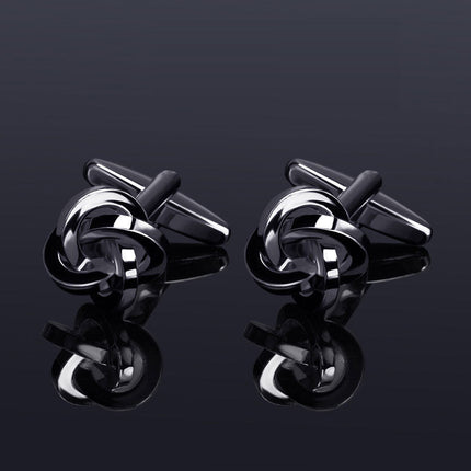 French Metal Knotted Cufflinks Cufflink sweetearing black Tuxedos, Formalwear, Wedding suits, Business suits, Slim-fit suits, Classic suits, Black-tie attire, Dinner jackets, Prom suits