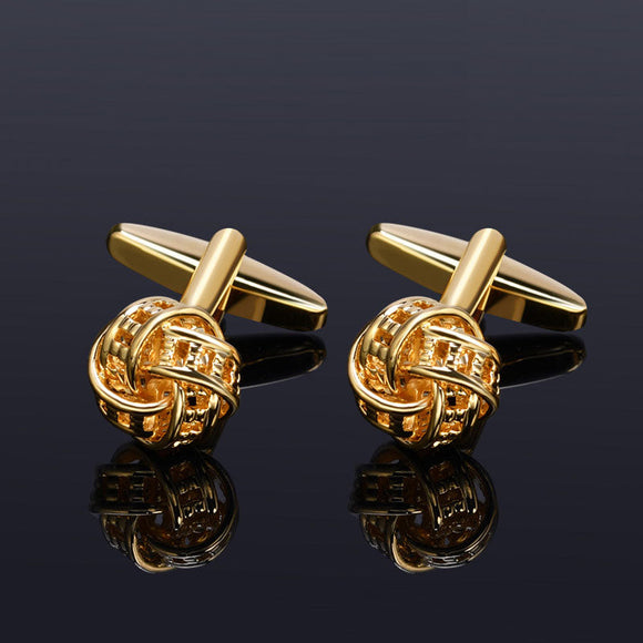 Diamond-set Metal Knotted Cufflinks Cufflink sweetearing gold Tuxedos, Formalwear, Wedding suits, Business suits, Slim-fit suits, Classic suits, Black-tie attire, Dinner jackets, Prom suits