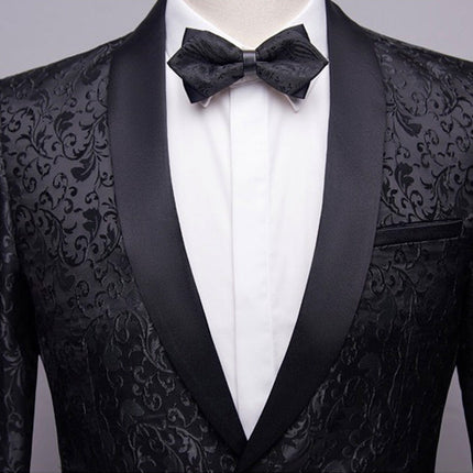Men's 2-Piece Suits Jacquard Tuxedo 5 Color Tuxedo sweetearing  Tuxedos, Formalwear, Wedding suits, Business suits, Slim-fit suits, Classic suits, Black-tie attire, Dinner jackets, Prom suits