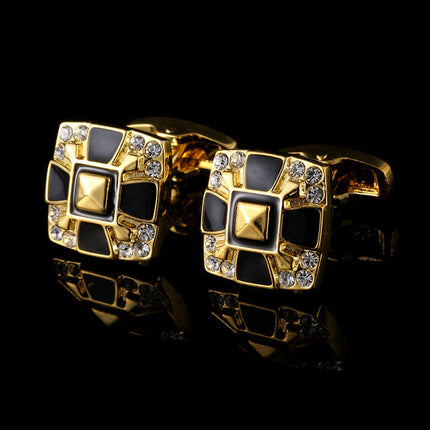 Luxury Gold Cufflinks with Diamonds Cufflink sweetearing GoldBlack Tuxedos, Formalwear, Wedding suits, Business suits, Slim-fit suits, Classic suits, Black-tie attire, Dinner jackets, Prom suits